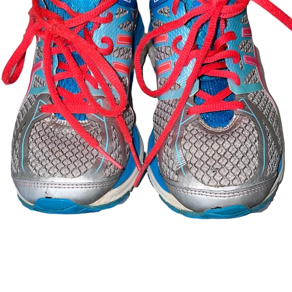 Asics Gel Cumulus 17 Women’s size 7 Silver Blue Pink Athletic Sneaker T5D8N - Picture 4 of 14